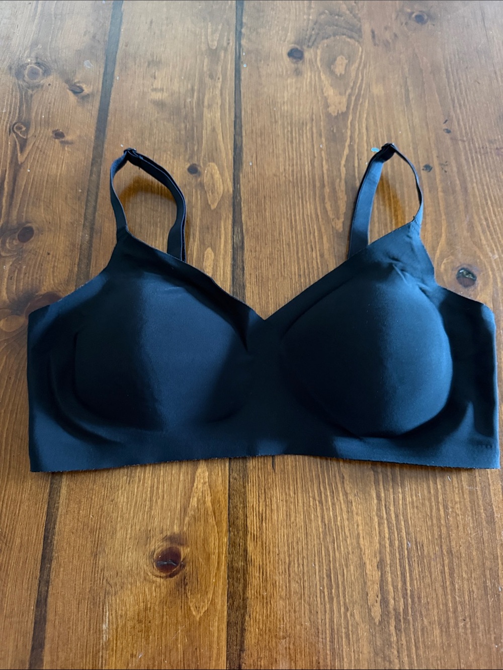 Shapermint Black Wireless Molded-Cup Comfort Bra